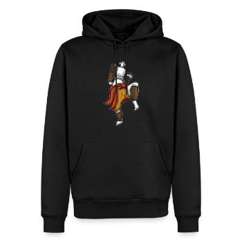 Roi d’échecs comme un combattant de Muay Thai Échecs - Sweat à capuche Premium bio Homme - noir - Devant - Nico (187cm)