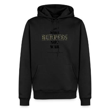 burpees - Sweat à capuche Premium bio Homme - noir - Devant - Nico (187cm)