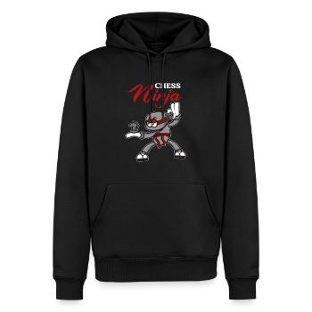 Échiquier Échecs Ninja Fighter Échecs - Sweat à capuche Premium bio Homme - noir - Devant - Nico (187cm)
