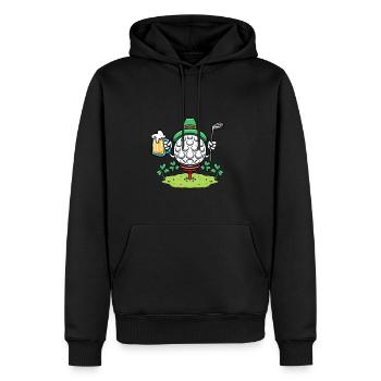 Joueur de golf Shamrock Golf St Patricks Day Golf - Sweat à capuche Premium bio Homme - noir - Devant - Nico (187cm)