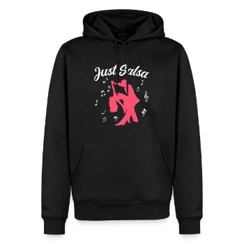 Salsa Dancer Latin Dancing Just Salsa - Men’s Premium Organic Hoodie - black - Front - Nico (187cm)