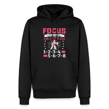 Salsa Dancer Focus Please Ok Let’s Go Salsa - Men’s Premium Organic Hoodie - black - Front - Nico (187cm)