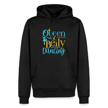 Danseuse du ventre Reine de la danse du ventre - Sweat à capuche Premium bio Homme - noir - Devant - Nico (187cm)
