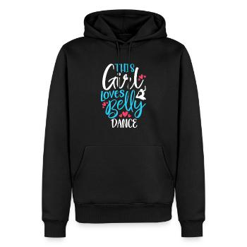Belly Dancer This Girl Loves Belly Dance - Men’s Premium Organic Hoodie - black - Front - Nico (187cm)