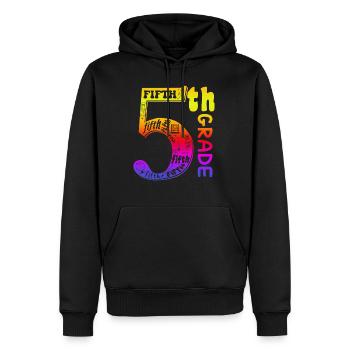 fifth grade 5te Klasse Shirt - Männer Premium Bio Hoodie - Schwarz - Vorne - Nico (187cm)