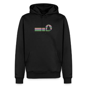 Sailor Sunset Voilier Skipper Capitaine Voile - Sweat à capuche Premium bio Homme - noir - Devant - Nico (187cm)
