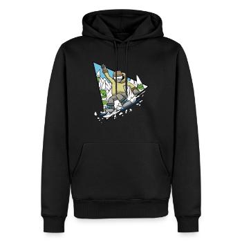 Snowboarder Wintersport Snowboarden - Männer Premium Bio Hoodie - Schwarz - Vorne - Nico (187cm)