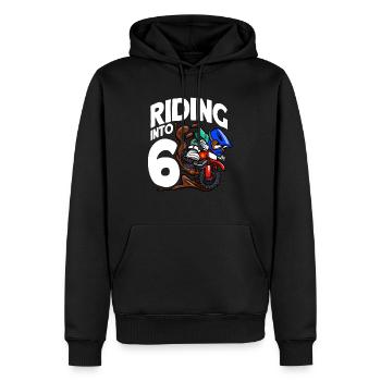 Reiten in 6 Geburtstag Fahrer Motocross Geburtstag - Männer Premium Bio Hoodie - Schwarz - Vorne - Nico (187cm)