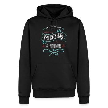 Cool blagues amusantes Déclaration Astronomie Terre - Sweat à capuche Premium bio Homme - noir - Devant - Nico (187cm)