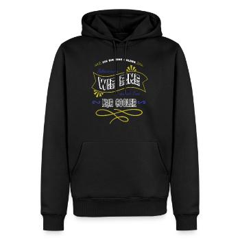 lieben bluthund bullterrier pudel - Männer Premium Bio Hoodie - Schwarz - Vorne - Nico (187cm)