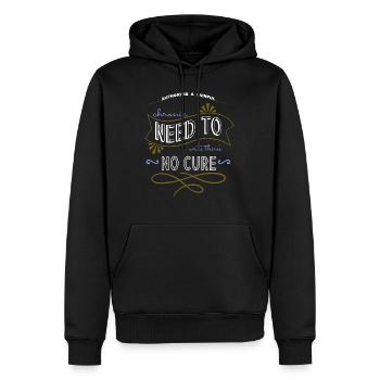 cool drôle citation tasses bday anniversaire cadeau fun - Sweat à capuche Premium bio Homme - noir - Devant - Nico (187cm)