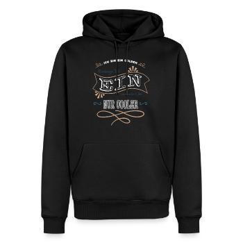 bullterrier geschenk schäferhund bluthund - Männer Premium Bio Hoodie - Schwarz - Vorne - Nico (187cm)