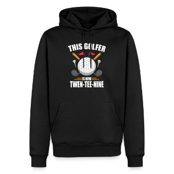 Geburtstag Golfshirts für Männer 29th Year Old Golfen - Männer Premium Bio Hoodie - Schwarz - Vorne - Nico (187cm)