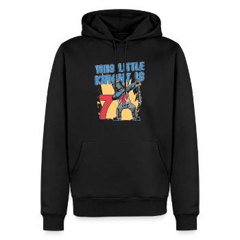 Knight Birthday 7th Knight Birthday Party - Men’s Premium Organic Hoodie - black - Front - Nico (187cm)