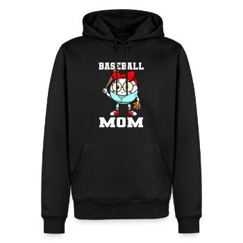 Baseball Mom für Frauen Softball Mama - Männer Premium Bio Hoodie - Schwarz - Vorne - Nico (187cm)