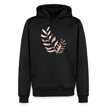 Spirit of Boho Bibliophilia One Line Art - Men’s Premium Organic Hoodie - black - Front - Nico (187cm)