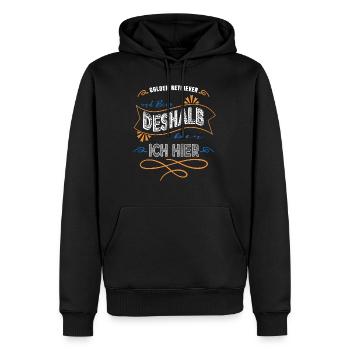 humor feiern geburtstagsgeschenkidee schäferhund - Männer Premium Bio Hoodie - Schwarz - Vorne - Nico (187cm)