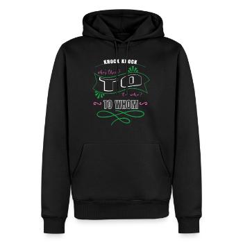 Reading Article Editor Present Idea Jokes Blog - Men’s Premium Organic Hoodie - black - Front - Nico (187cm)