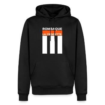 La Croisette Cannes - Men’s Premium Organic Hoodie - black - Front - Nico (187cm)