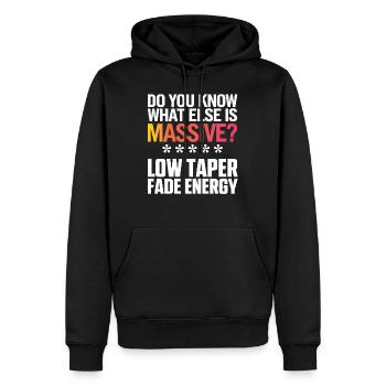 You Know What Else Is Massive Meme - Sweat à capuche Premium bio Homme - noir - Devant - Nico (187cm)