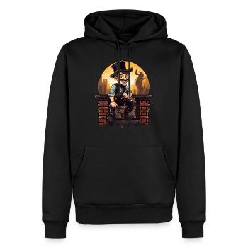 Schornsteinfeger aus Leidenschaft - Männer Premium Bio Hoodie - Schwarz - Vorne - Nico (187cm)