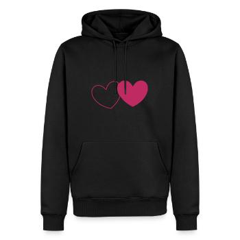 Valentinstag, Valentinstag, Valentinstag - Männer Premium Bio Hoodie - Schwarz - Vorne - Nico (187cm)