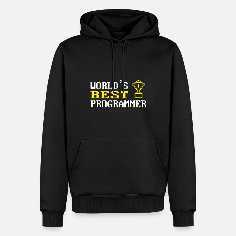 Programmierer Coder Software Entwickler - Männer Premium Bio Hoodie - Schwarz