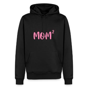 Maman Carrée De Deux Maman De Deux Femmes Maman Carrée - Sweat à capuche Premium bio Homme - noir - Devant - Nico (187cm)