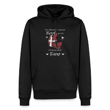 Fanö Kopenhagen Dänemark Dansk Geschenkidee - Männer Premium Bio Hoodie - Schwarz - Vorne - Nico (187cm)