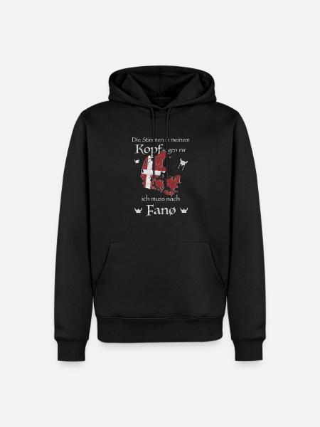 Fanö Kopenhagen Dänemark Dansk Geschenkidee - Männer Premium Bio Hoodie - Schwarz