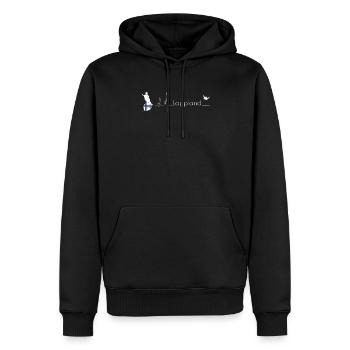 Lappland Finnland Elch Suomi EKG Geschenkidee - Männer Premium Bio Hoodie - Schwarz - Vorne - Nico (187cm)