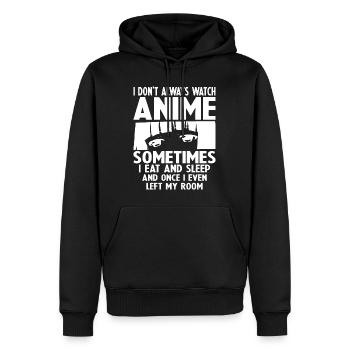 Anime Art For Men Women Teen Girls Anime Merch Ani - Sweat à capuche Premium bio Homme - noir - Devant - Nico (187cm)