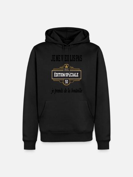 Edition spéciale 50ans - Sweat à capuche Premium bio Homme - 