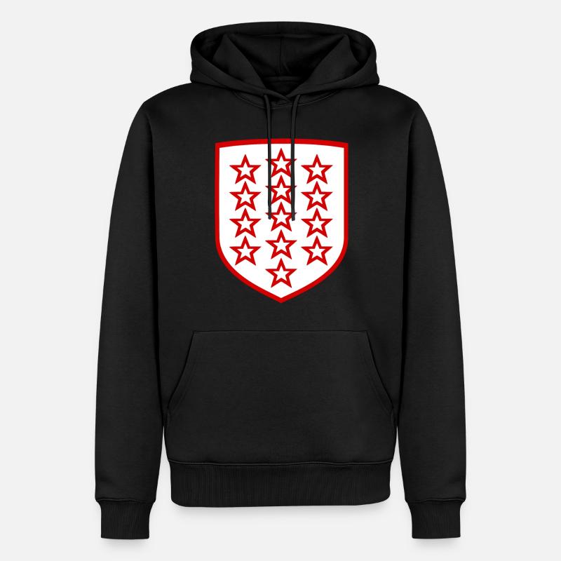 Das Kanton Wallis - Männer Premium Bio Hoodie - Schwarz