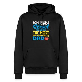 Manche Nennen Mich Schulberater Papa - Männer Premium Bio Hoodie - Schwarz - Vorne - Nico (187cm)