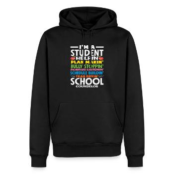 Schulberater Schüler Unterstützen, Pläne Machen - Männer Premium Bio Hoodie - Schwarz - Vorne - Nico (187cm)