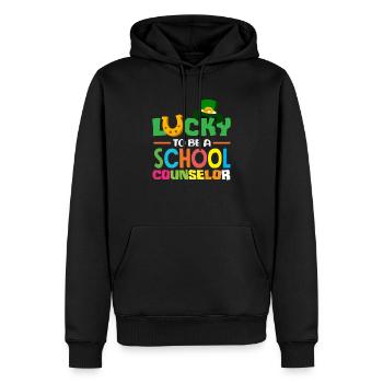 Glücklich Als Schulberater Sein - Männer Premium Bio Hoodie - Schwarz - Vorne - Nico (187cm)
