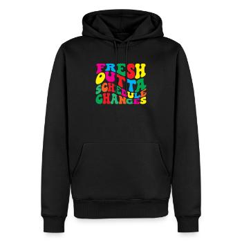 Frisch Aus Stundenplanänderungen Schulberater - Männer Premium Bio Hoodie - Schwarz - Vorne - Nico (187cm)