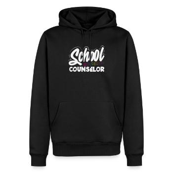 Schulberater Inspiration Bunt - Männer Premium Bio Hoodie - Schwarz - Vorne - Nico (187cm)