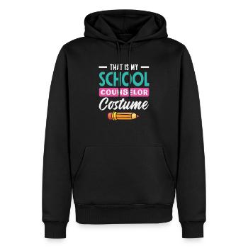 Das Ist Mein Schulberater Kostüm - Männer Premium Bio Hoodie - Schwarz - Vorne - Nico (187cm)