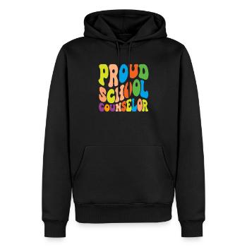 Stolzer Schulberater Inspiration - Männer Premium Bio Hoodie - Schwarz - Vorne - Nico (187cm)