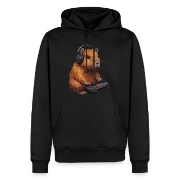 Capybara Gaming - Männer Premium Bio Hoodie - Schwarz - Vorne - Nico (187cm)