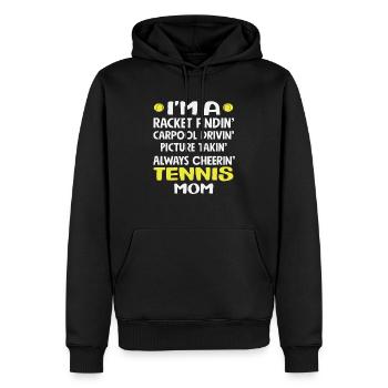 Tennis Mama Racket Findin' Spieler - Männer Premium Bio Hoodie - Schwarz - Vorne - Nico (187cm)
