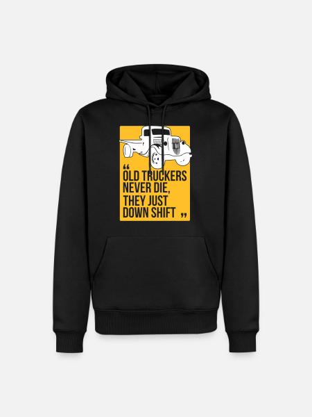 Old truckers - Men’s Premium Organic Hoodie - black