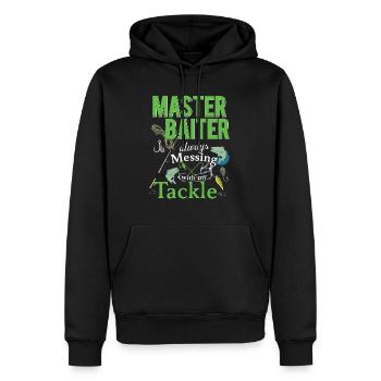 Master Baiter - Männer Premium Bio Hoodie - Schwarz - Vorne - Nico (187cm)