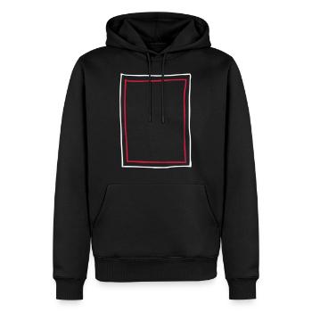 Cadre Cadre photo - Sweat à capuche Premium bio Homme - noir - Devant - Nico (187cm)