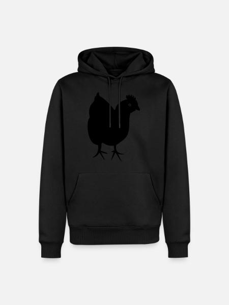 Chicken - hen - Men’s Premium Organic Hoodie - black