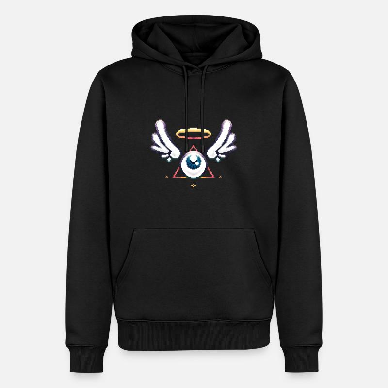 Augapfel - Männer Premium Bio Hoodie - Schwarz