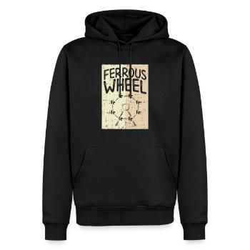 La grande roue de la chimie ! - Cadeau - Sweat à capuche Premium bio Homme - noir - Devant - Nico (187cm)
