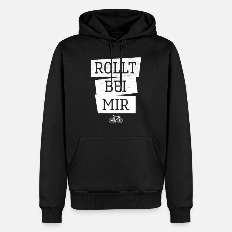 Rollt bei mir - Männer Premium Bio Hoodie - Schwarz